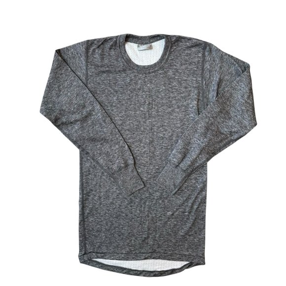 Vtg STANFIELDS Base Layer Top Mens Small Thermal Merino Blend Long Sleeve Gray - Picture 1 of 4